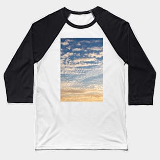 Cirrocumulus clouds sunset sky Baseball T-Shirt